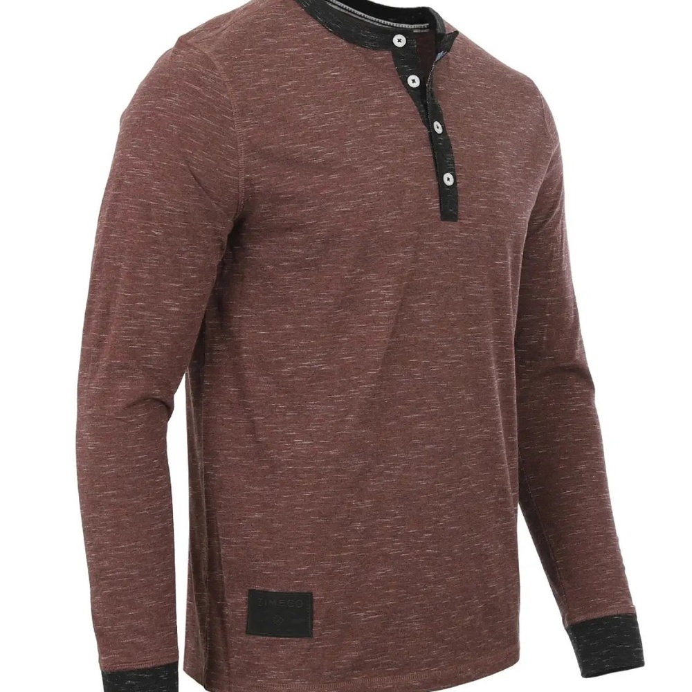 Men’s Maroon LS Henley